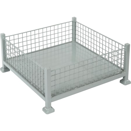 Relius Solutions Mini-Bulk Containers 10 Cu. Ft., Wire Mesh Sides, Gray B2050724